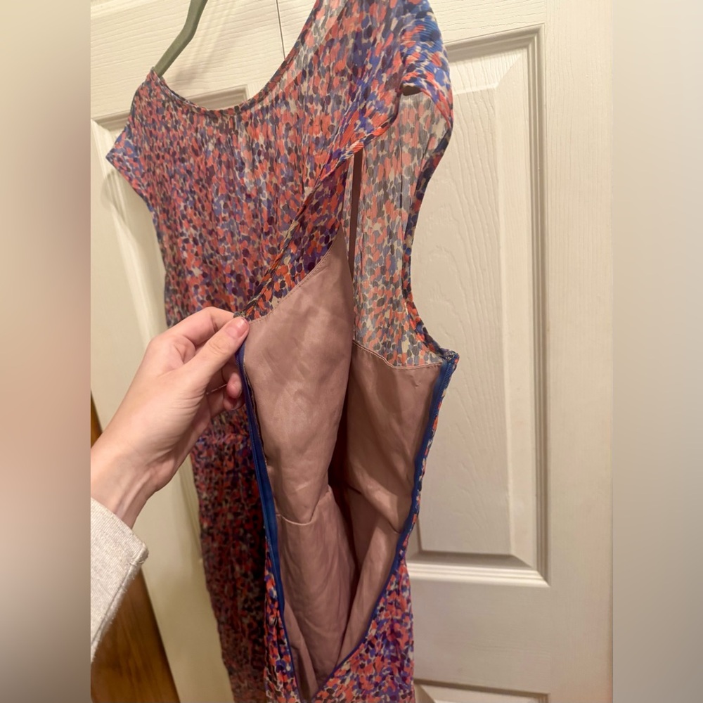 J. Crew Sweet Meadow Silk Dress Size 10 - Picture 4 of 6